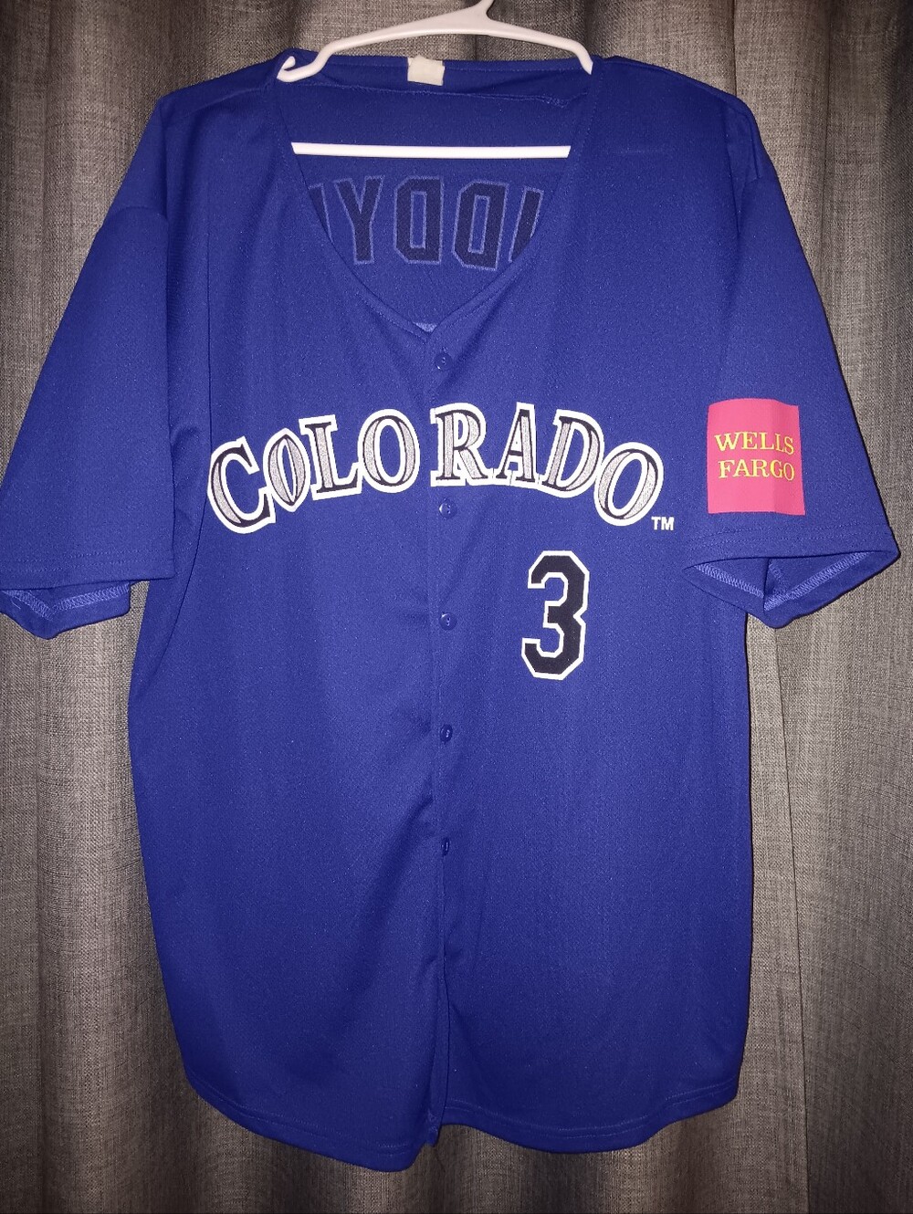 Colorado Rockies Gameday Giveaway Baseball Jersey Mens Medium